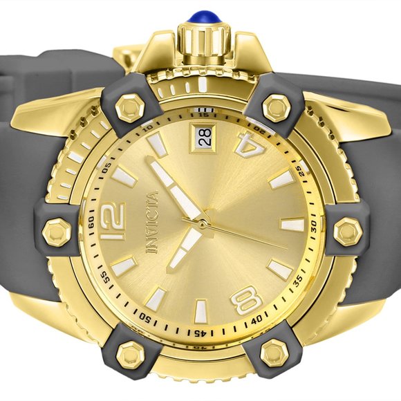 Invicta Women\'s Pro Diver Quartz 3 Hand Gold